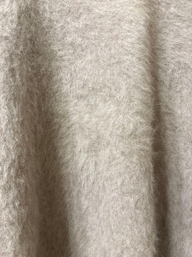 Rouge vif la cle フォックスカシミヤVネックニット ベージュ