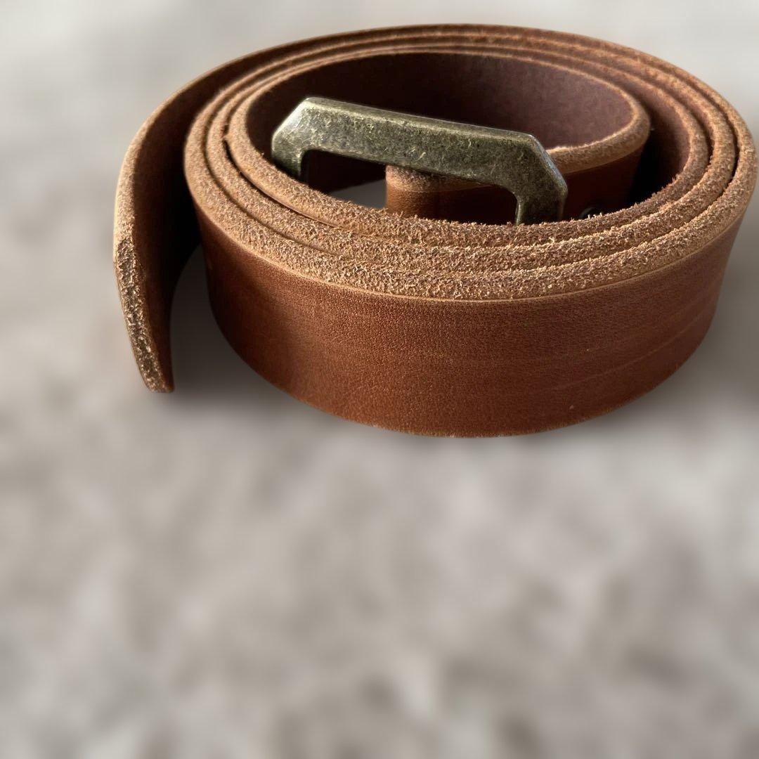 め*い様 マイウィークネス　レザー製ブラウンベルト 8穴