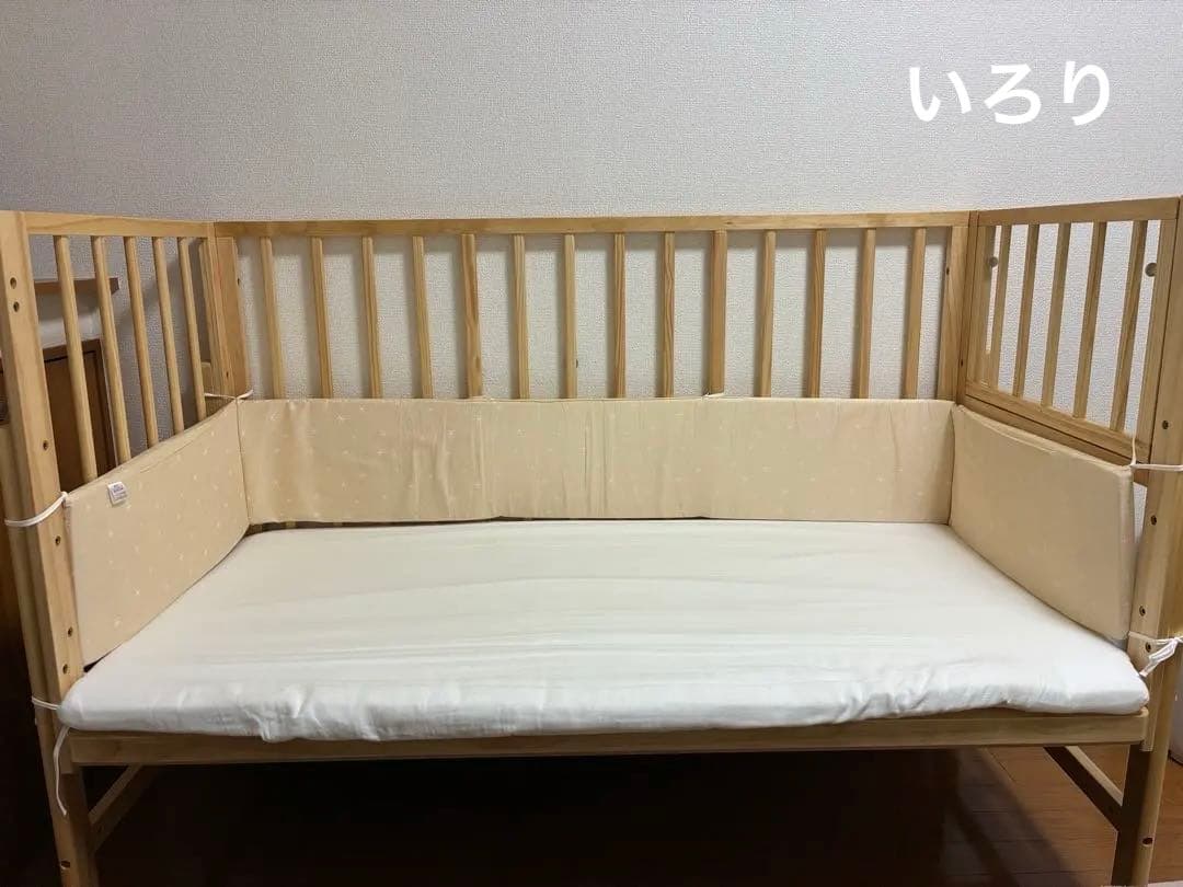 大和屋 そいねーる ラージ ベビーベッド マットレス 防水シーツ ベッドガード付