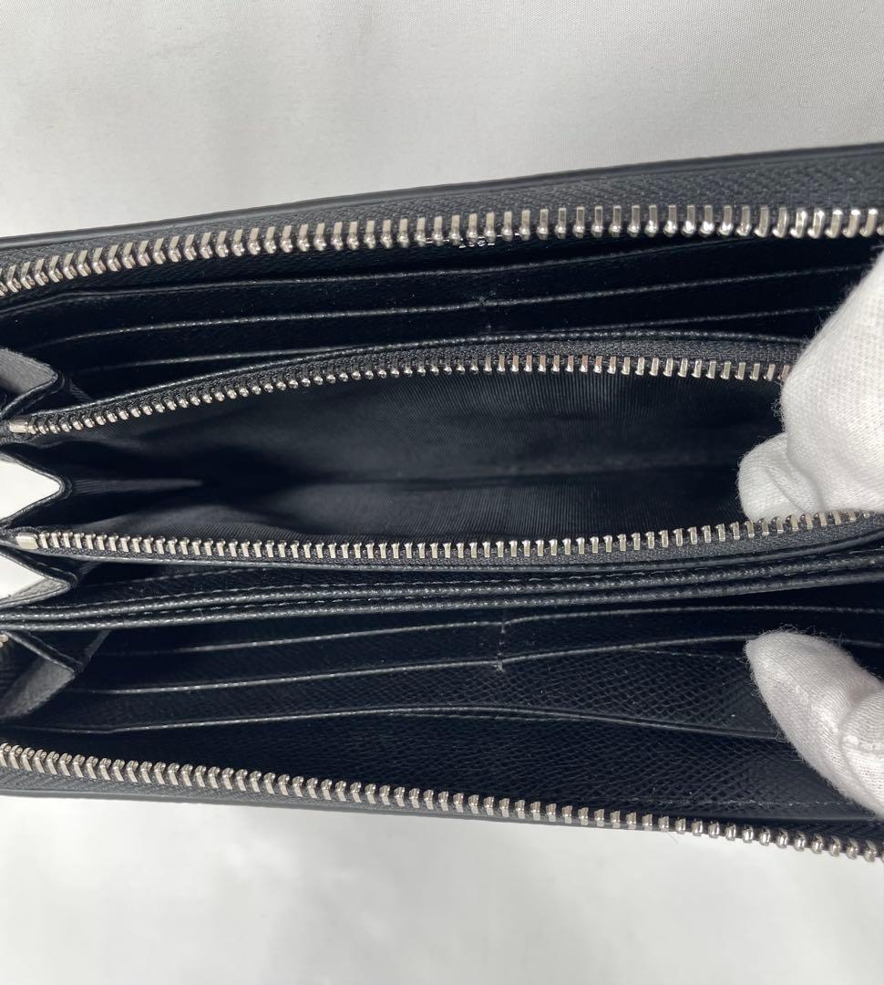 未使用に近い BALLY バリー 長財布 ラウンドファスナー Ribbon