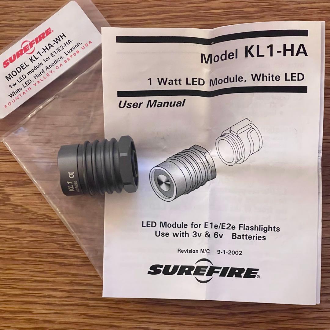 SUREFIRE E1e 装着可　希少KL-1 HA