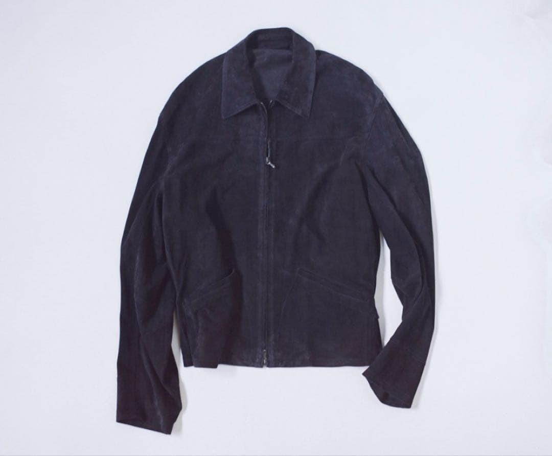 紙タグ付き美品！ COMOLI シープスエードジップショートジャケット