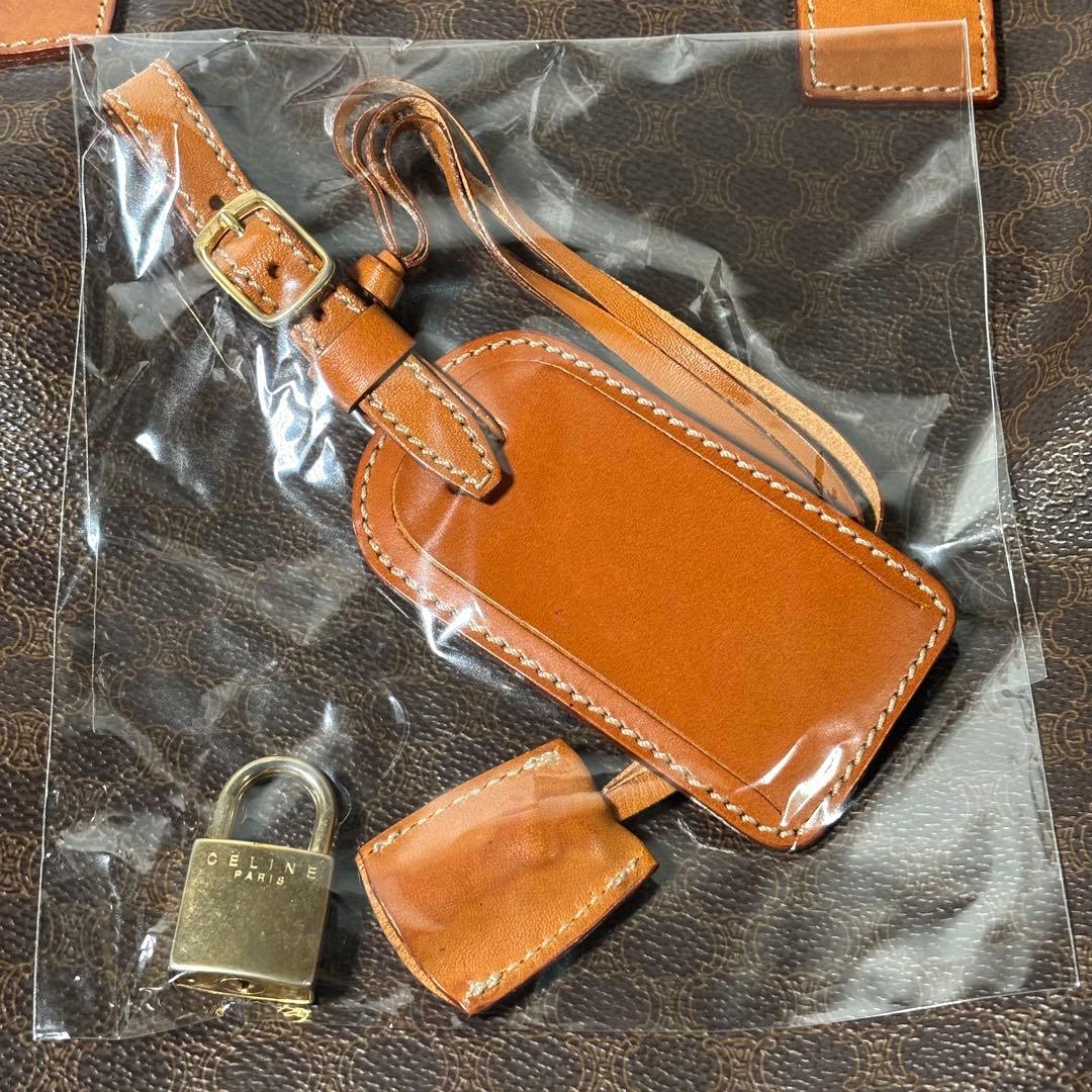 セリーヌ CELINE ボストンバッグ トラベルバッグ マカダム柄 南京錠