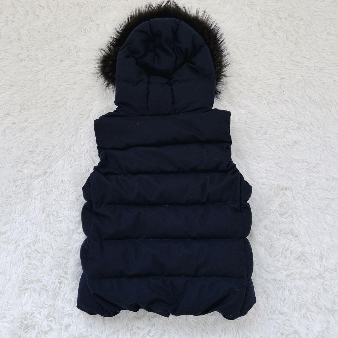 タトラス ダウンベスト L ファー カシミア混 LTA14A4188 ネイビー