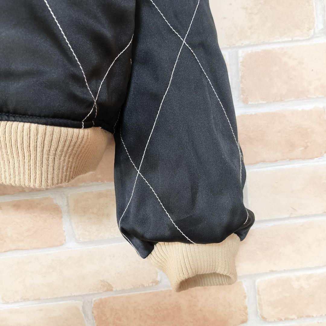 【超希少】90s 回転式YKKジップ ビンテージスカジャン 白虎×龍×日本地図