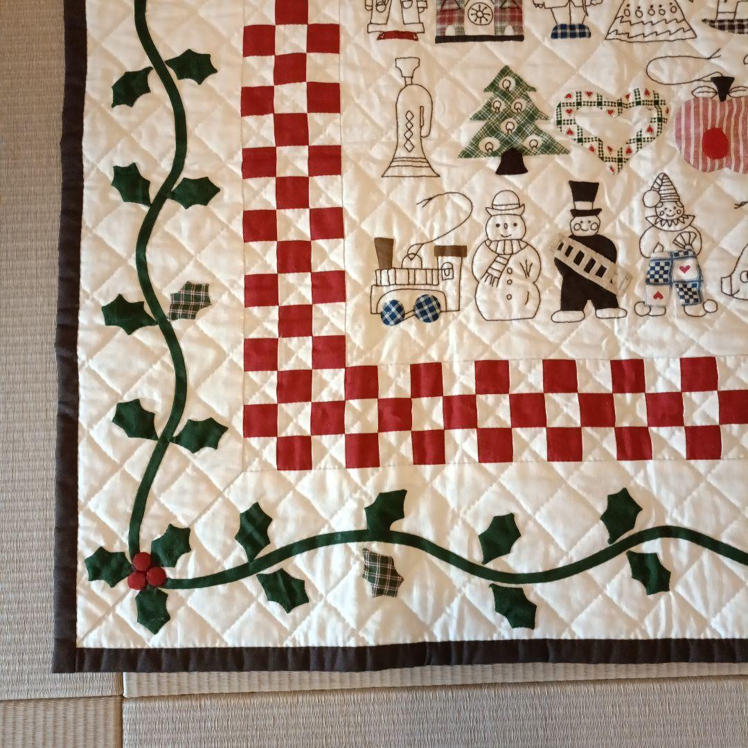 クリスマスタペストリー　パッチワーク