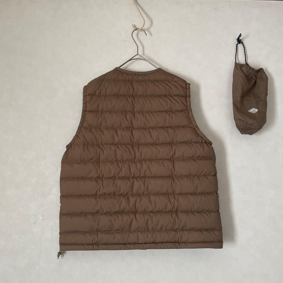 DANTONインナーダウンベスト ブラウン レディースS ダントン