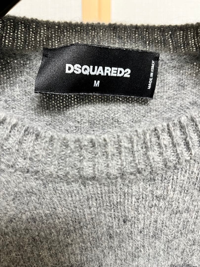 DSQUARED2/ディースクエアード クルーネック アルパカ ニット
