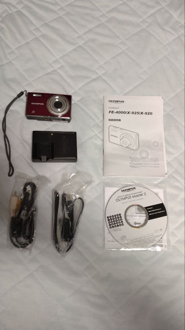 OLYMPUS FE-4000 デジタルカメラ レッド
