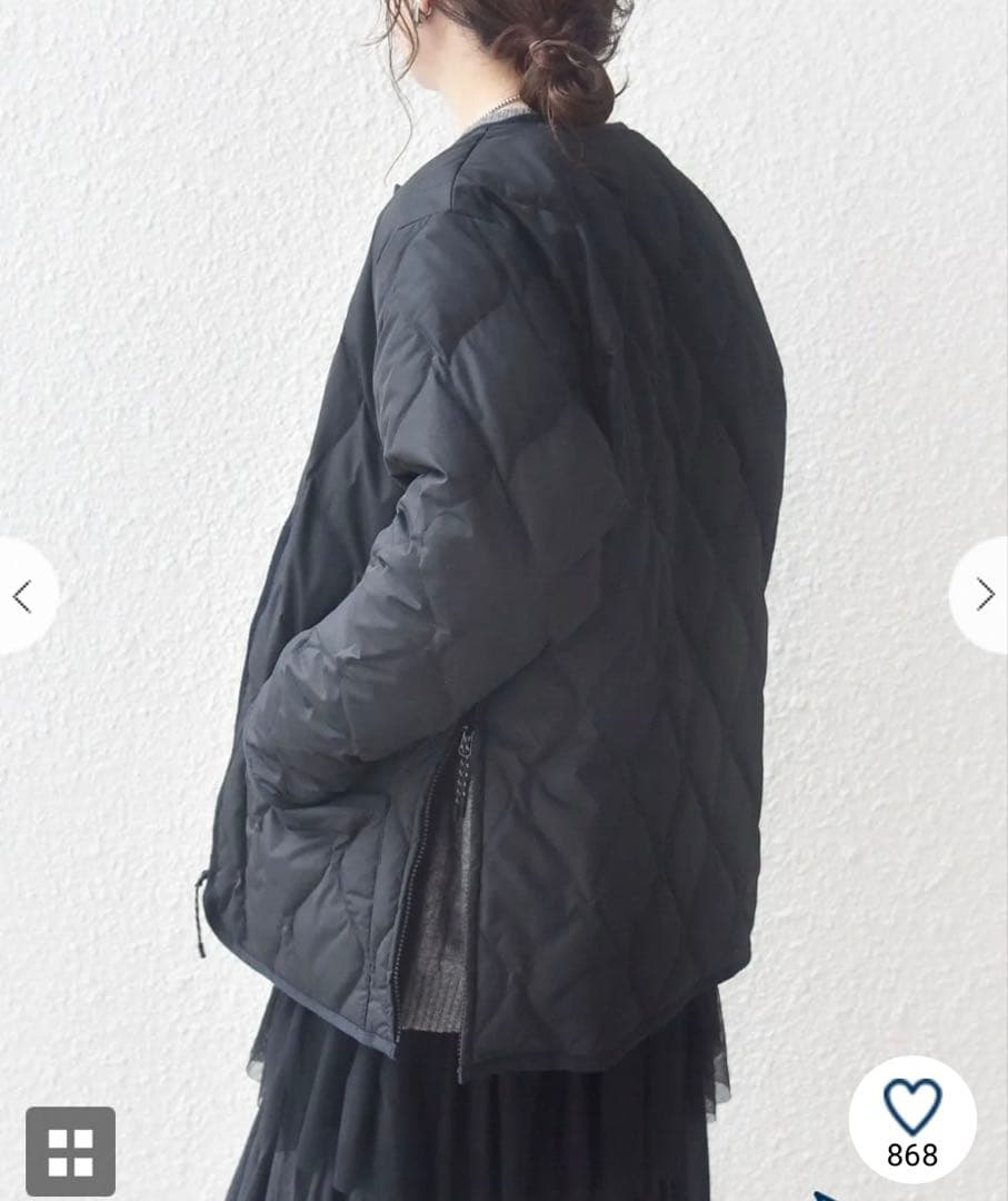 SHIPS any別注 TAION ダウン ボア リバーシブル ジャケット