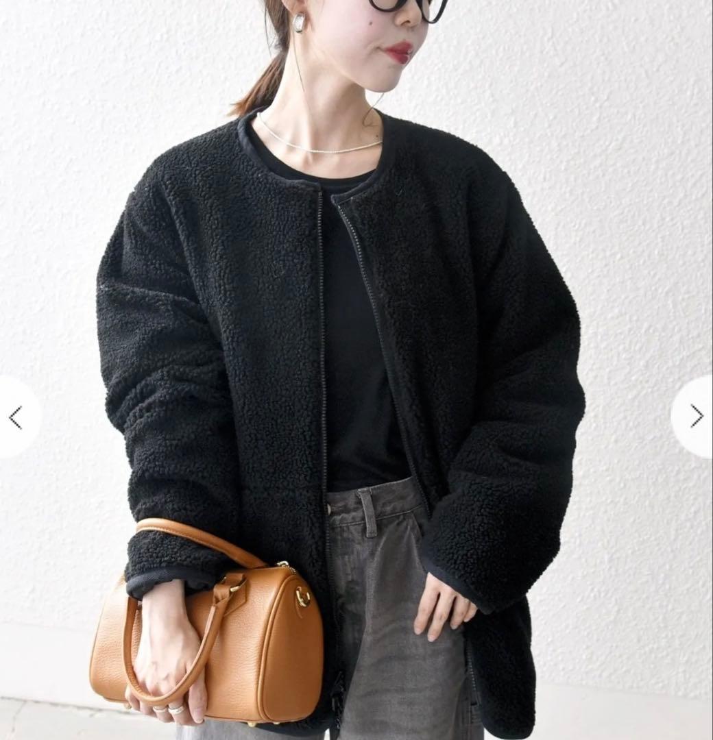 SHIPS any別注 TAION ダウン ボア リバーシブル ジャケット