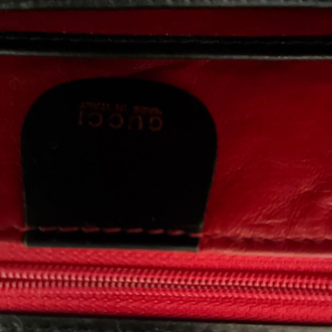 GUCCIバンブーハンドル レザー ハンドバッグ