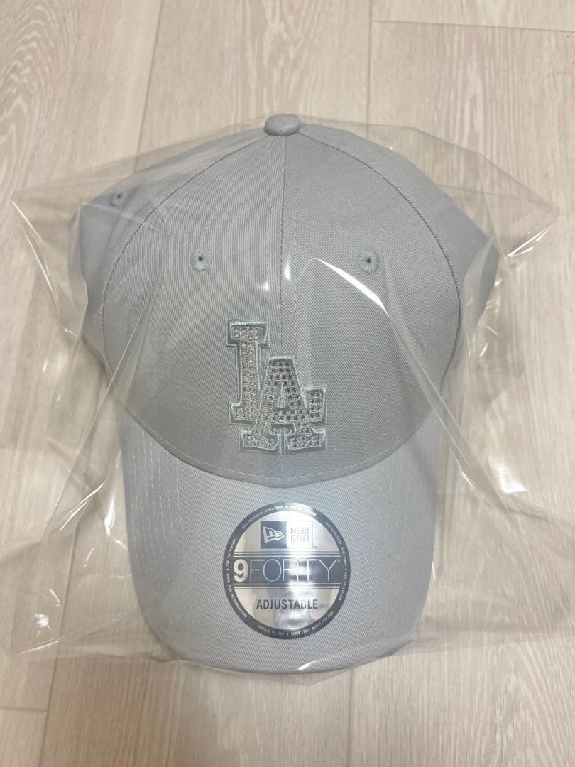 【新品未使用】ニューエラ 9FORTY ラインストーン キャップ ブルー