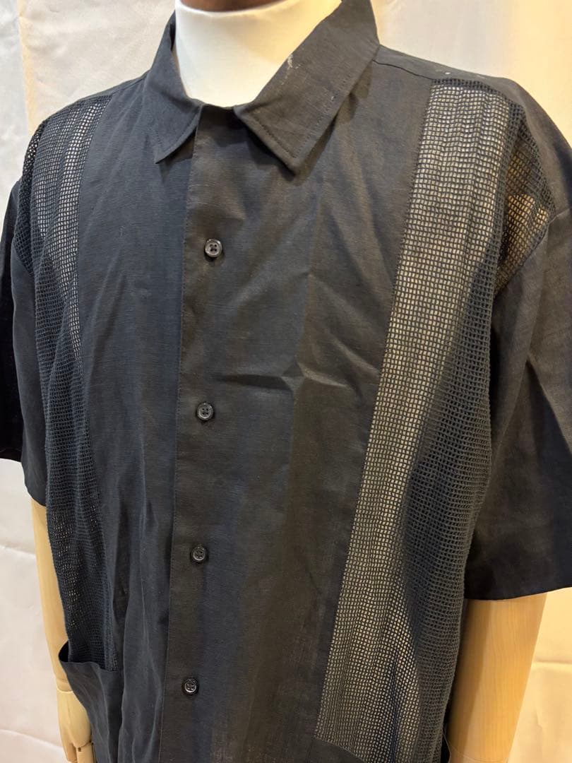 たけちよ　Supreme　Mesh Panel Linen　半袖シャツ