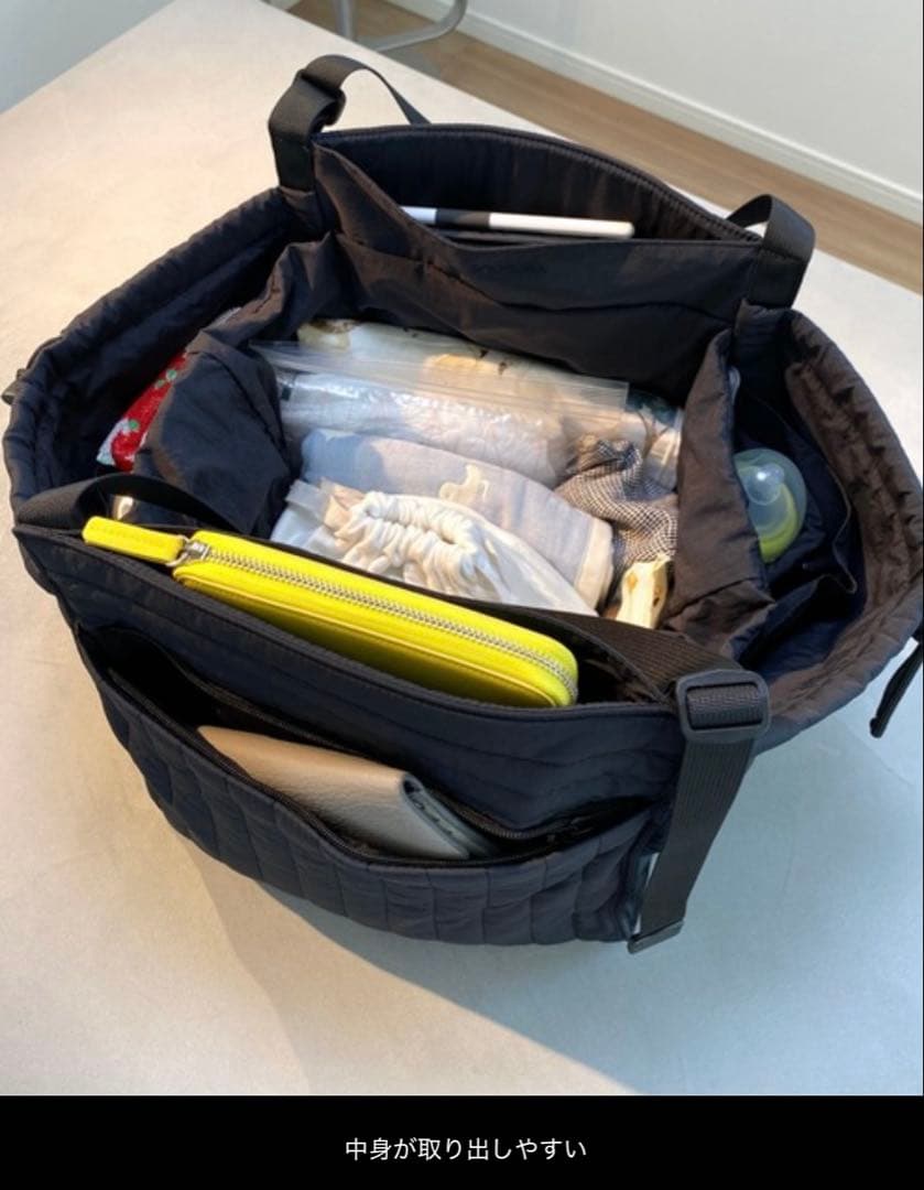 大人気‼︎美品‼︎ソルプレーサ キルティング マザーズバッグ ブラック