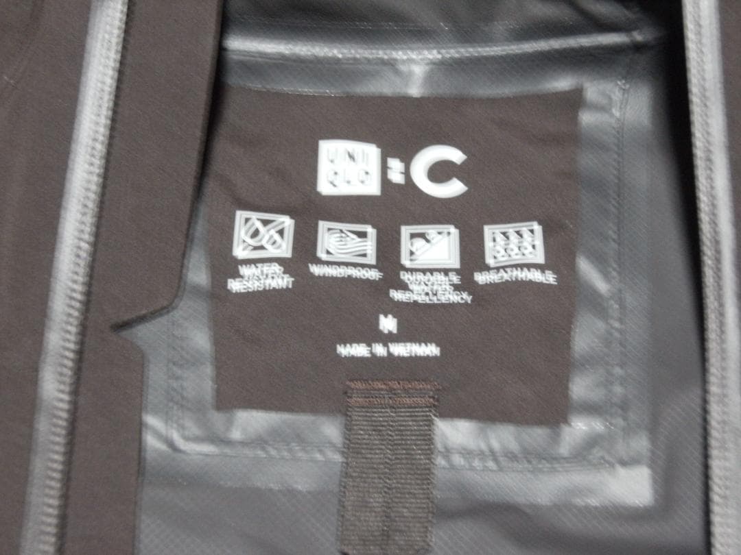 ユニクロC ブロックテックパーカ ダークブラウン M 極美品