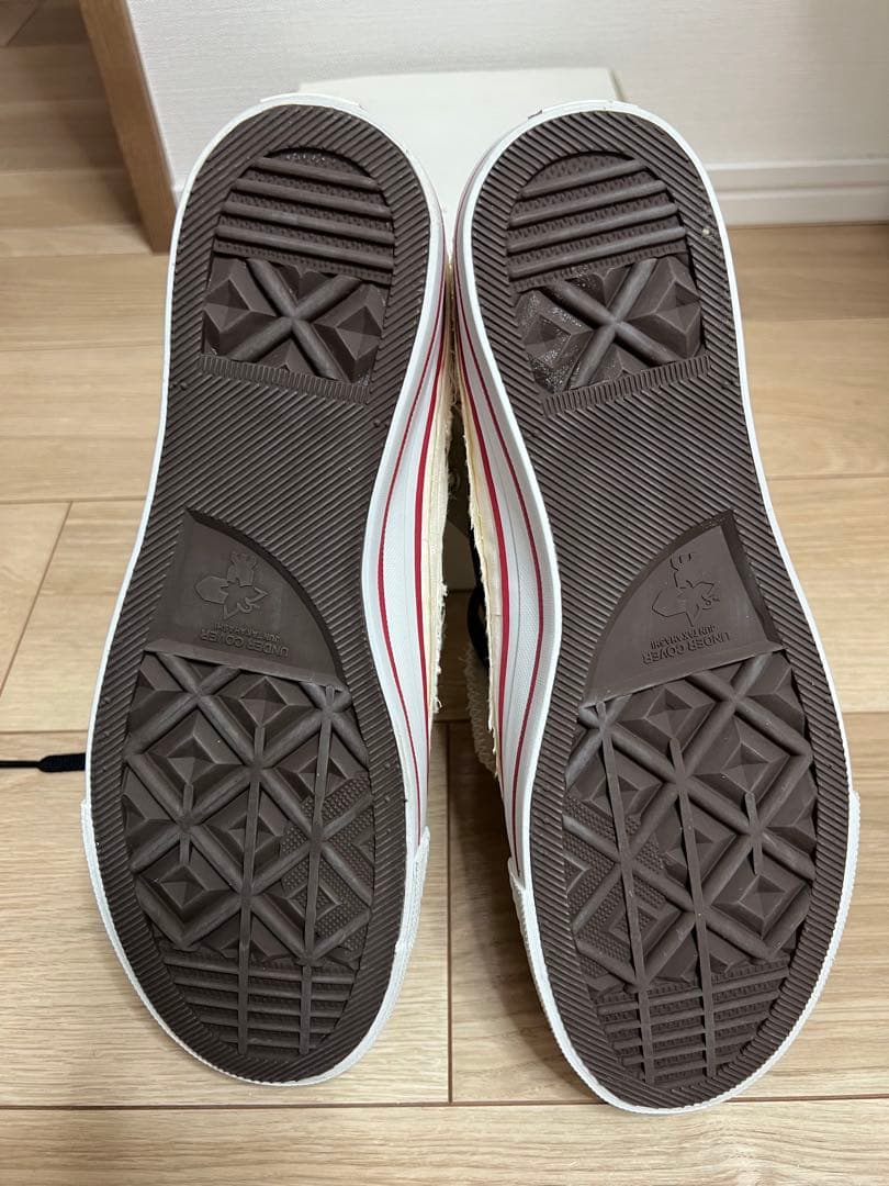 【L】アンダーカバーSCAB期　瘡蓋パッチワークスニーカー　UNDERCOVER