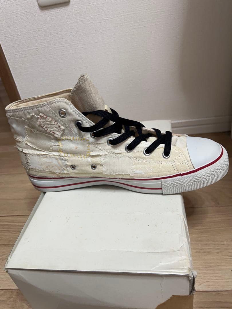 【L】アンダーカバーSCAB期　瘡蓋パッチワークスニーカー　UNDERCOVER