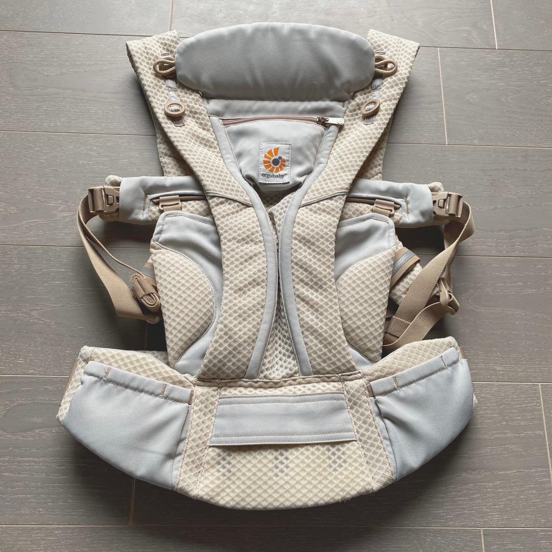 美品　エルゴベビー 抱っこ紐 ベージュ　メッシュ
