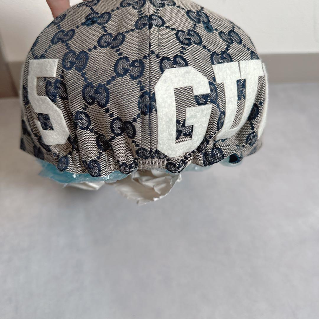 Gucci グッチ ベースボールキャップ 帽子 保存袋つき サイドロゴ