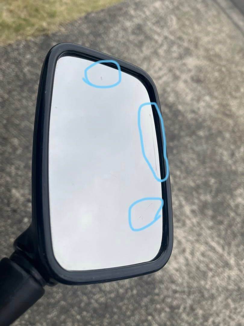 GPZ900Rバックミラー 2個セット 前期