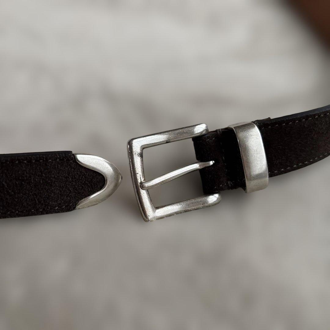【値下げBEAMS】 ディノマッティア ビームス別注スタッズ ナローレザーベルト
