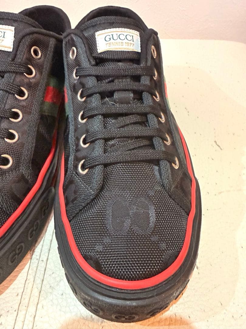 美品 本物格安 GUCCI グッチ メンズ スニーカー GG