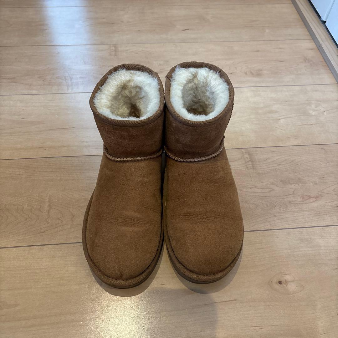【美品】UGG ブラウン ムートンブーツ　24cm