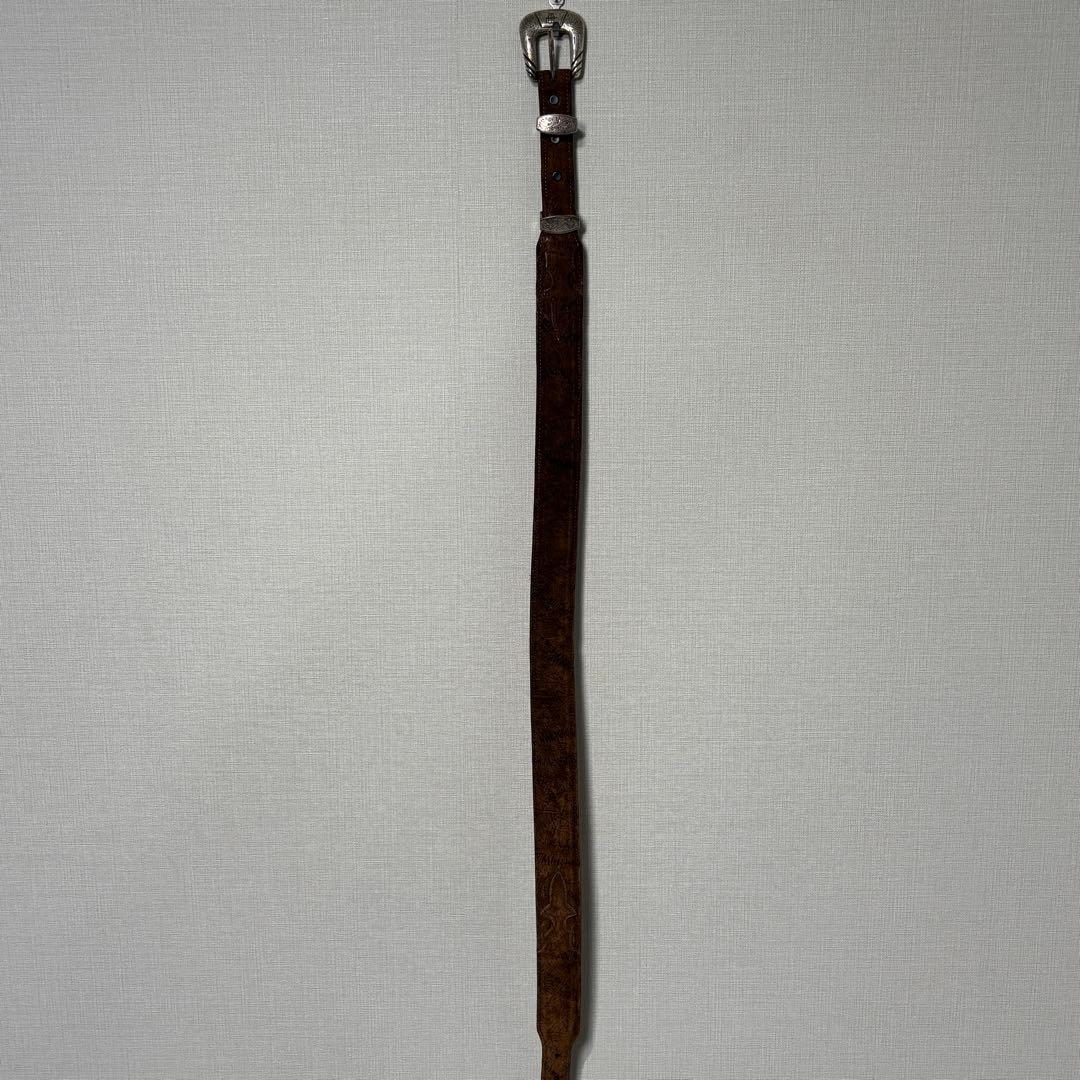 Lucchese ルケーシー　本革ベルト　ウエスタン　105cm 34インチ