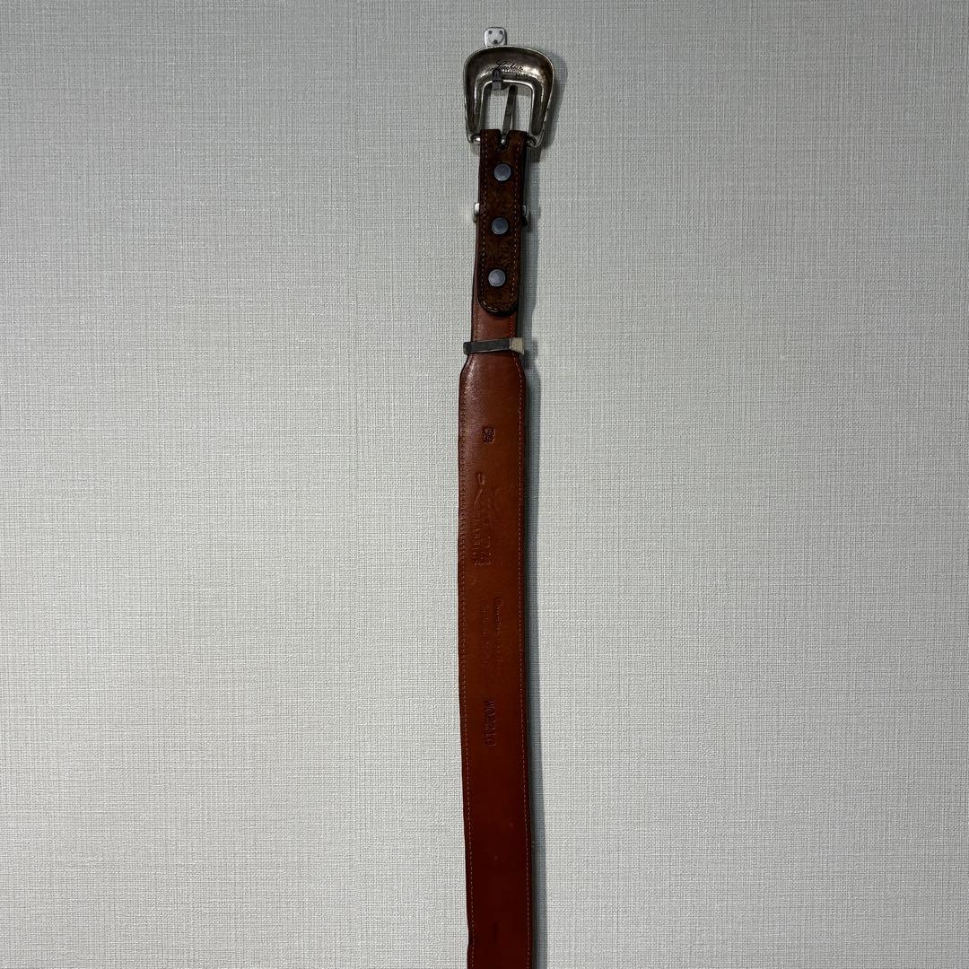 Lucchese ルケーシー　本革ベルト　ウエスタン　105cm 34インチ