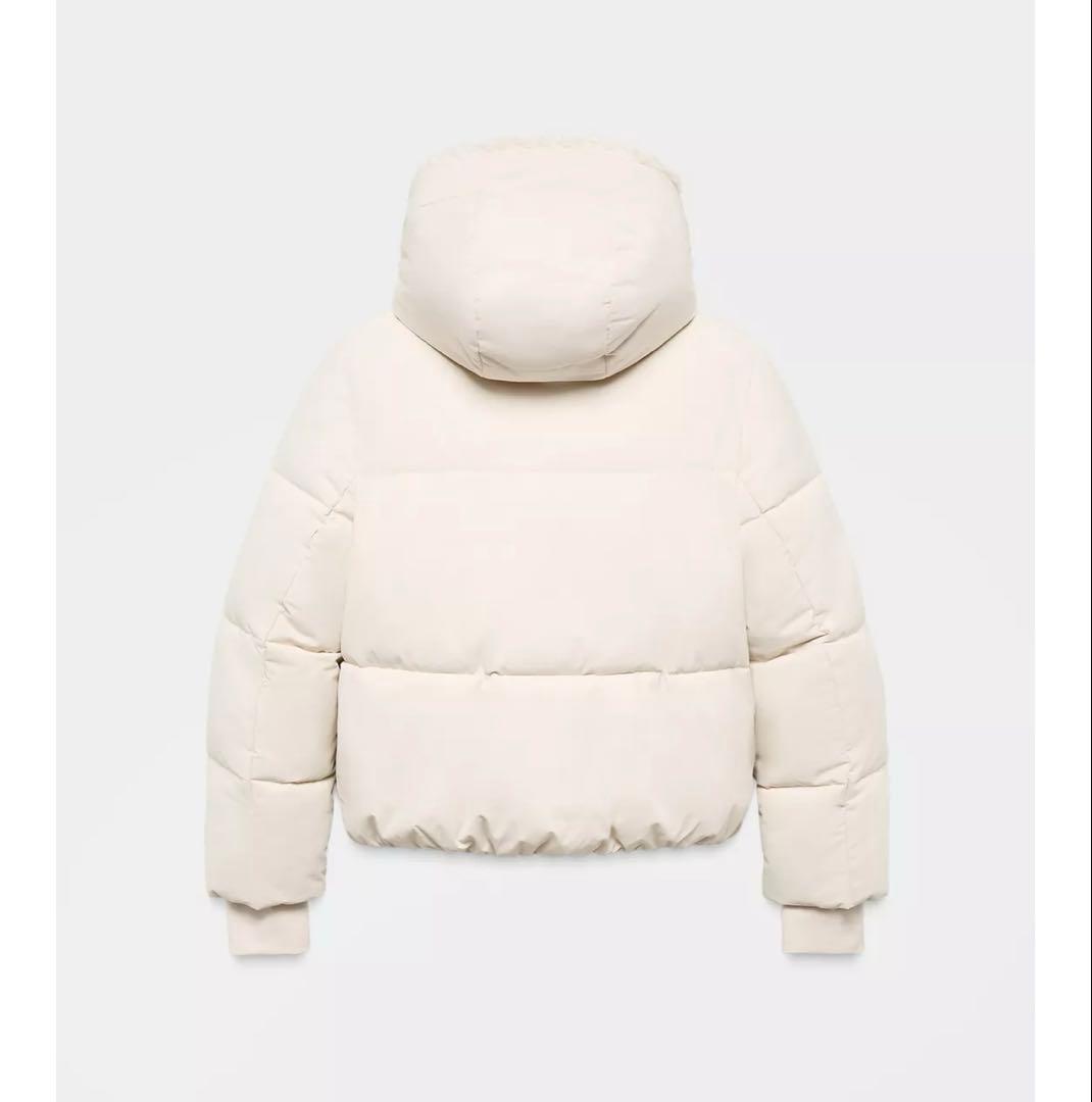 タグ付き新品★フェイクシープスキンフード付き撥水ウィンドブレーカーアノラック★M