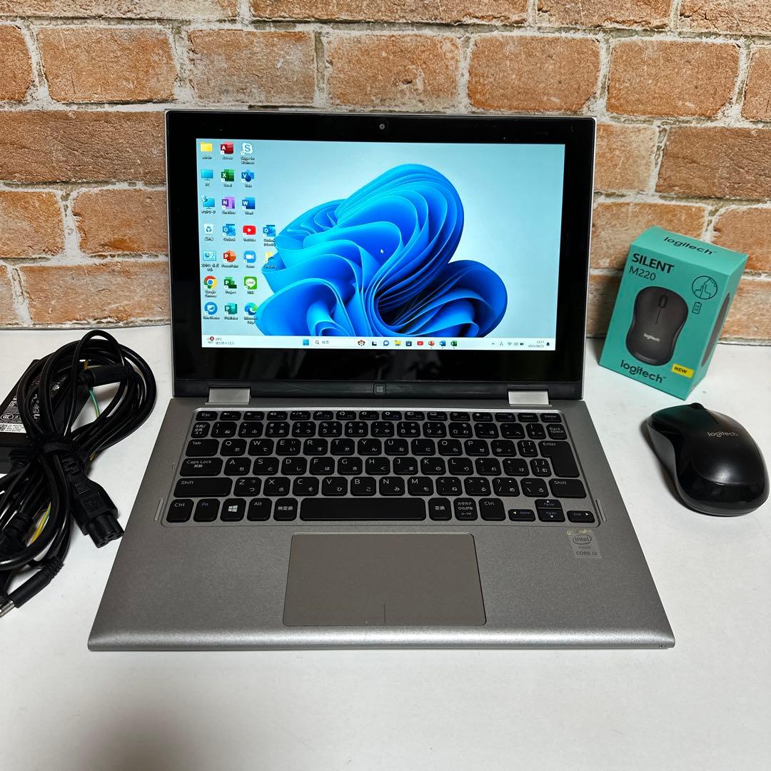 DELLタッチノートPC 高速起動SSD Windows11 オフィス2024年