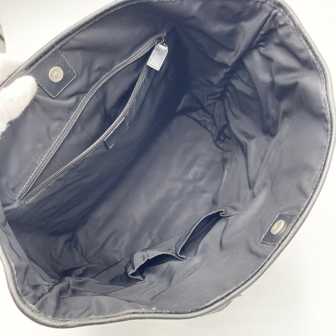 GUCCI【美品】トートバッグ 黒 グッチ 268175 シマレザー メンズ
