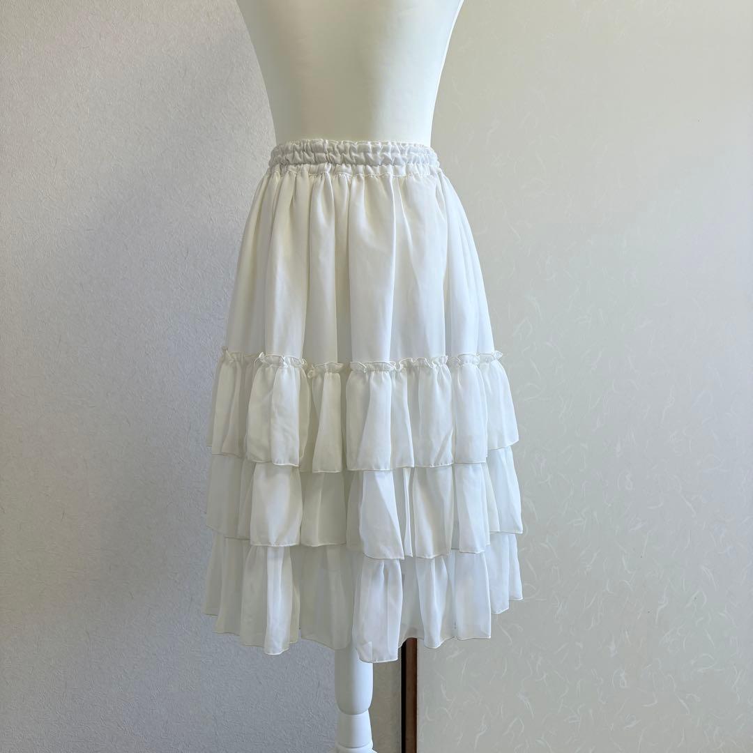 ATELIER-PIERROT アマリリス ペチコート ホワイト フリル