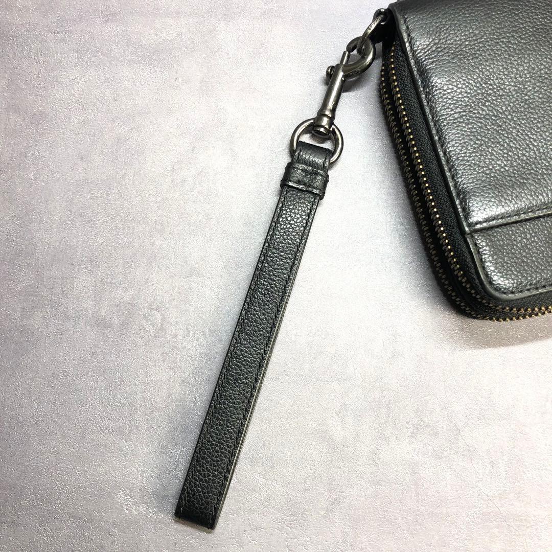 ✨️極美品✨️ コーチ ダブルジップ トラベル オーガナイザー 長財布 レザー 黒