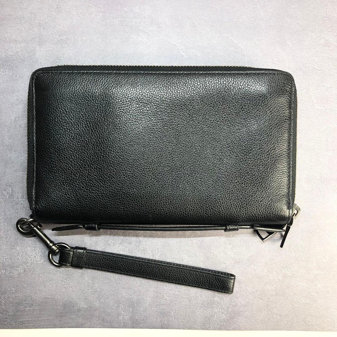 ✨️極美品✨️ コーチ ダブルジップ トラベル オーガナイザー 長財布 レザー 黒