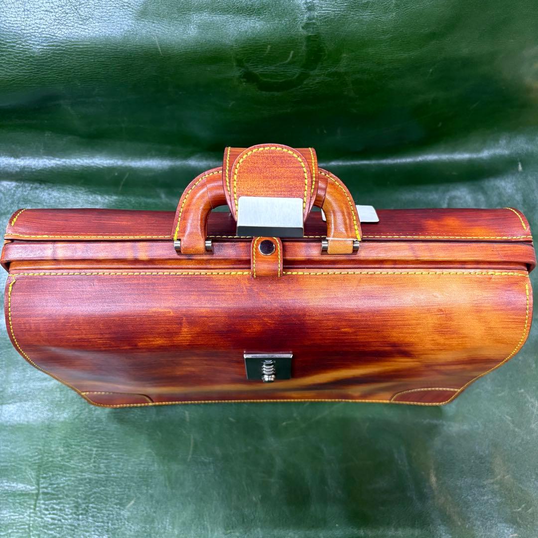 日本製牛革 ダレスバッグ 本革 レザーブリーフケース ビジネス 茶 ヴィンテージ