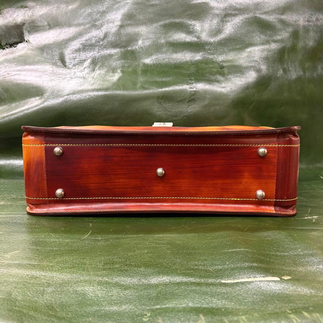 日本製牛革 ダレスバッグ 本革 レザーブリーフケース ビジネス 茶 ヴィンテージ