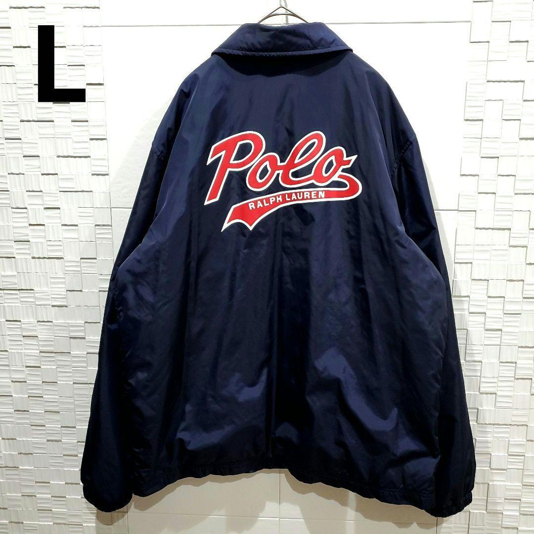 【美品！L】ラルフローレン　中綿入りジャケット、パディングジャケット ネイビー