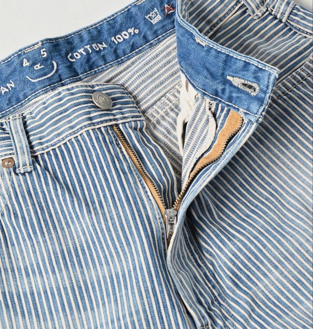 新品完売45Rライ麦デニムバチ姫ヒッコリー