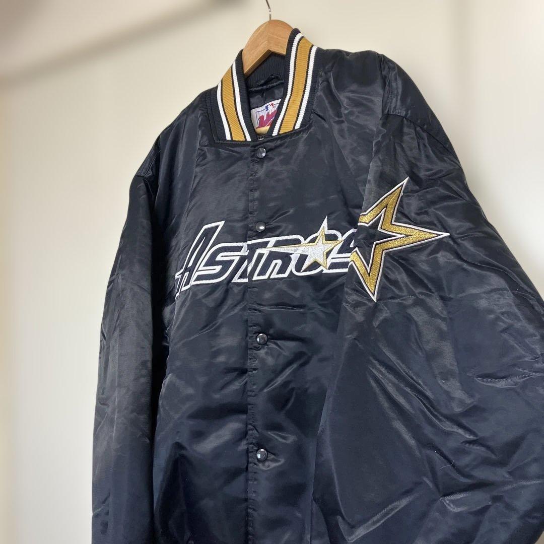 90年代 MLB ヒューストン アストロズ　サテンジャケット　XLサイズ