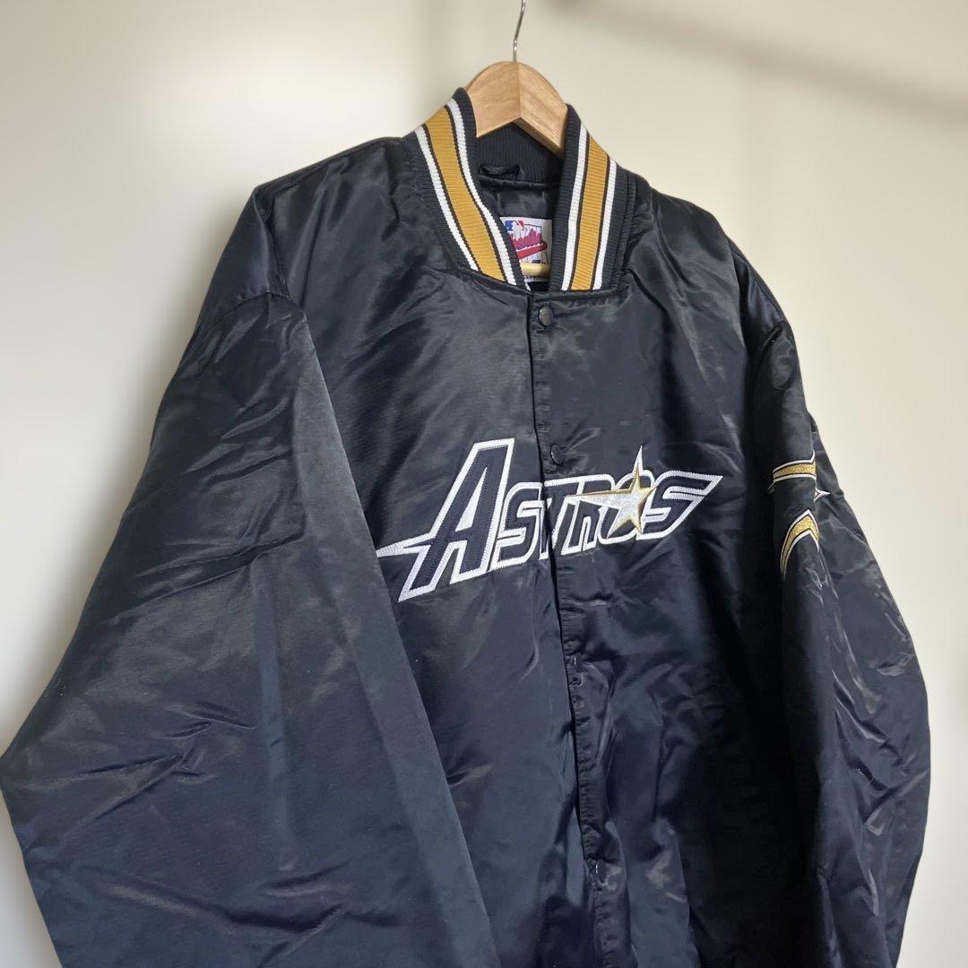 90年代 MLB ヒューストン アストロズ　サテンジャケット　XLサイズ