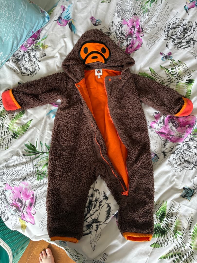 BAPE KIDS フリースロンパース 80cm
