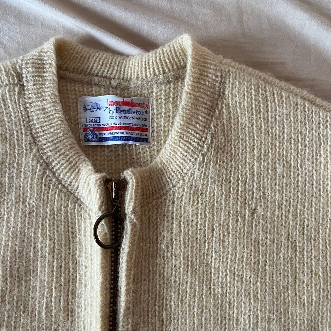 60s USA製 knockabouts pendleton knitvest
