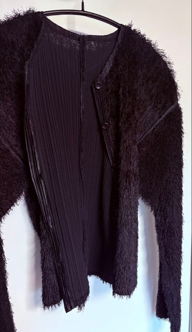PLEATS PLEASEプリーツプリーズ イッセイミヤケ カーディガン 黒