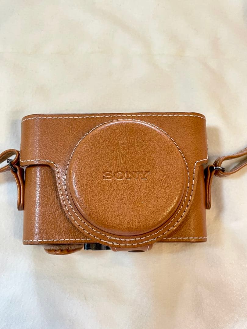 SONY コンパクトデジタルカメラ サイバーショット レザー調カバー付き