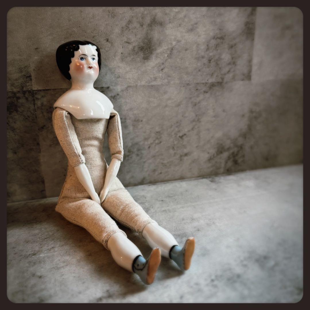 アンティーク チャイナヘッドドール　ビスクドール クラシカルスタイル