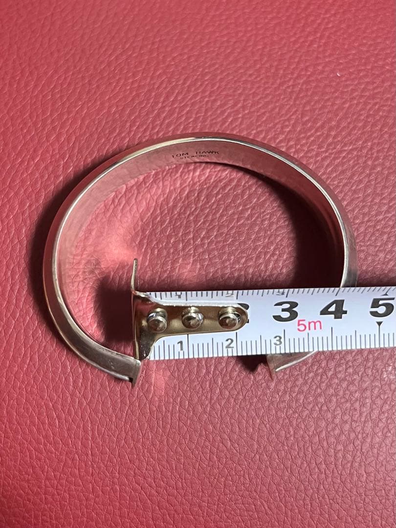 TOM HAWK トムホーク シルバー ストライプデザイン ブレスレット