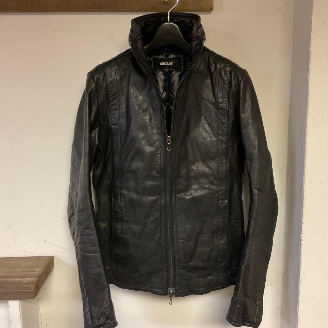 【希少美品】SHELLAC キッドバッファロー レザージャケット ダウンライナー