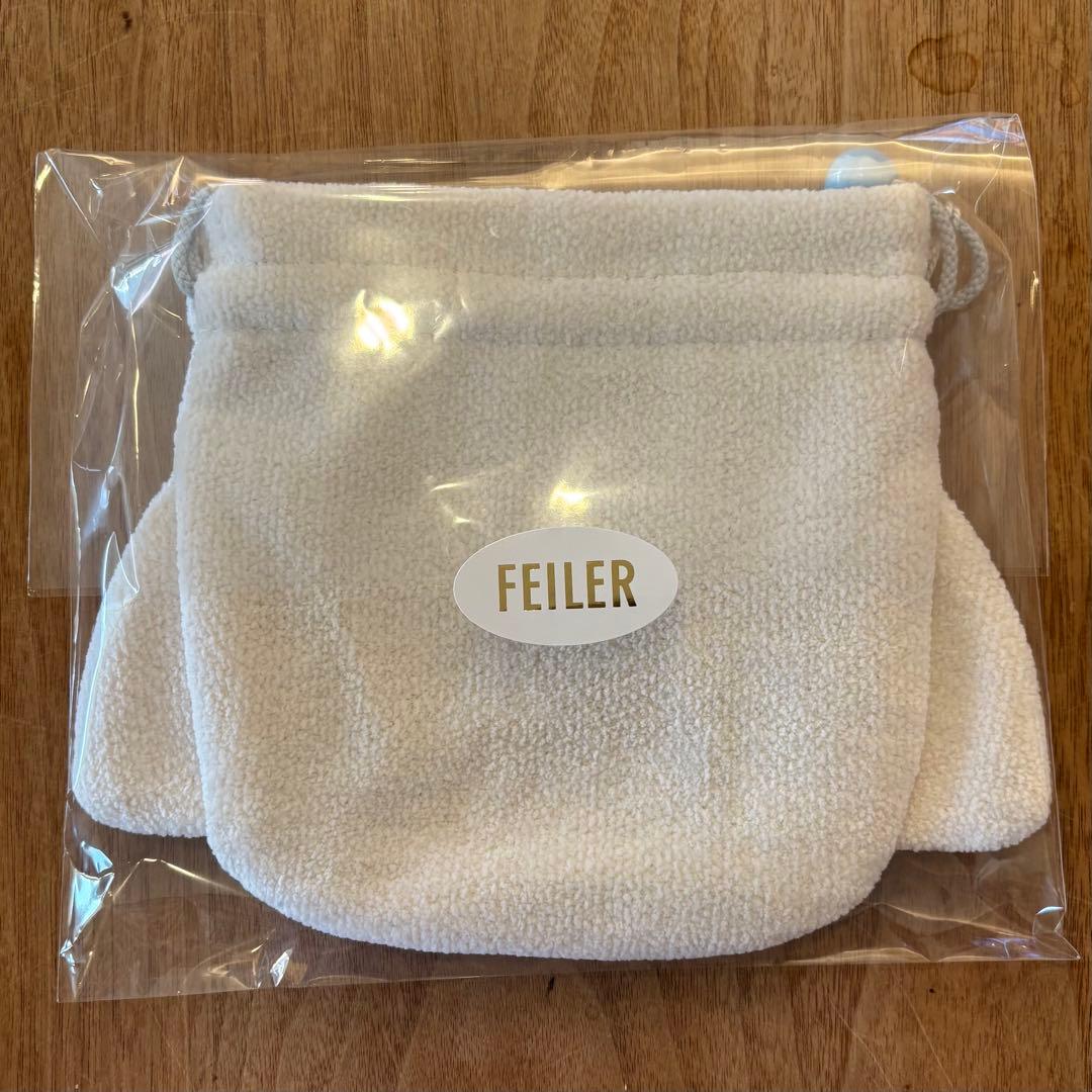 新品未開封★ フェイラー モフモフワンチャン　マルチーズ巾着